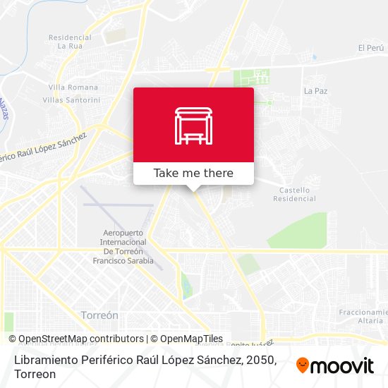 Mapa de Libramiento Periférico Raúl López Sánchez, 2050