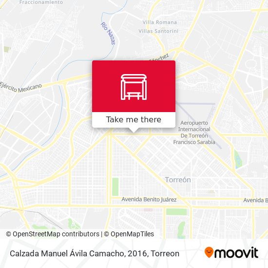 Calzada Manuel Ávila Camacho, 2016 map