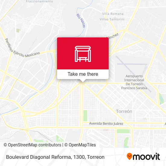 Boulevard Diagonal Reforma, 1300 map
