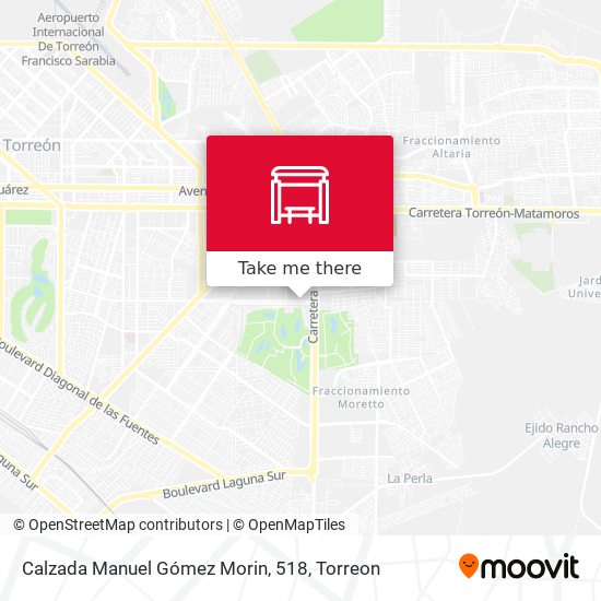 Calzada Manuel Gómez Morin, 518 map