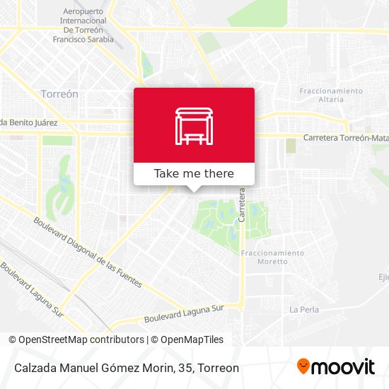 Calzada Manuel Gómez Morin, 35 map