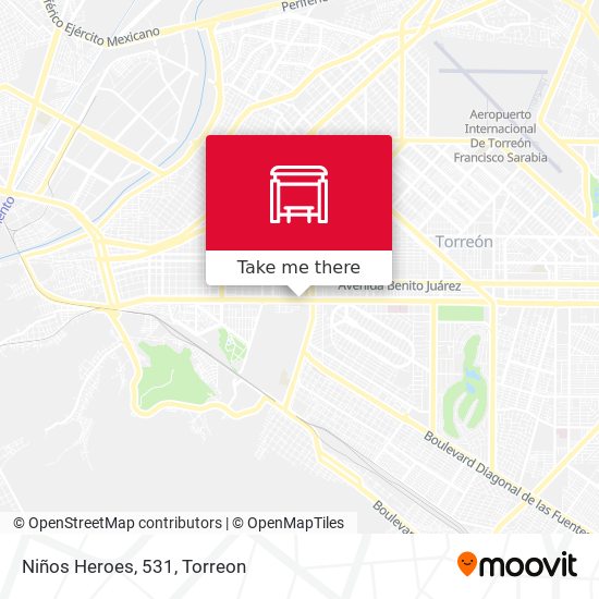 Mapa de Niños Heroes, 531