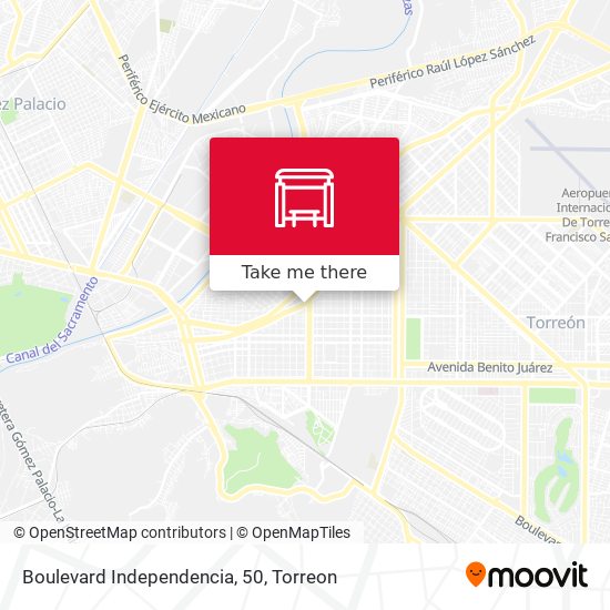 Boulevard Independencia, 50 map