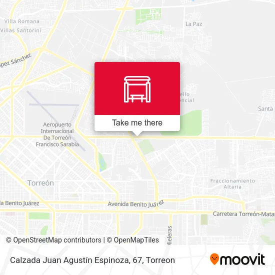 Mapa de Calzada Juan Agustín Espinoza, 67