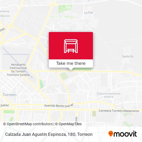 Calzada Juan Agustín Espinoza, 180 map