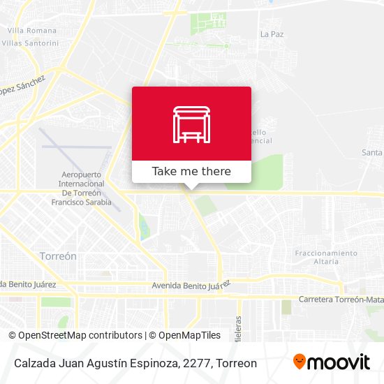 Mapa de Calzada Juan Agustín Espinoza, 2277