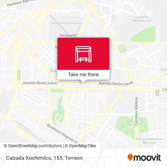 Mapa de Calzada Xochimilco, 155