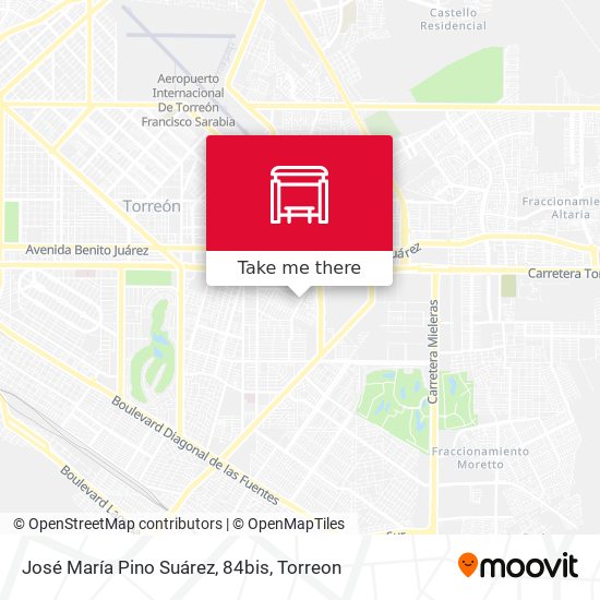 Mapa de José María Pino Suárez, 84bis