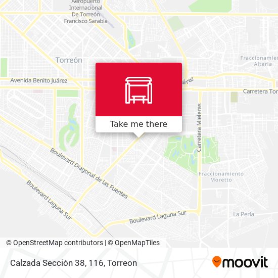 Mapa de Calzada Sección 38, 116