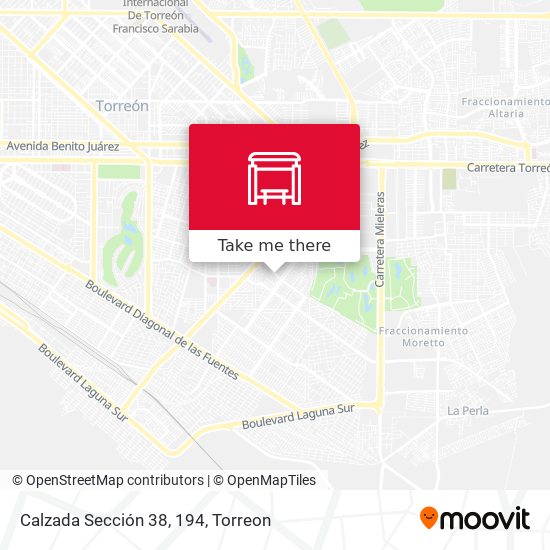 Calzada Sección 38, 194 map