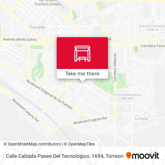 Mapa de Calle Calzada Paseo Del Tecnológico, 1694