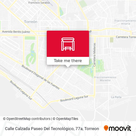 Mapa de Calle Calzada Paseo Del Tecnológico, 77a