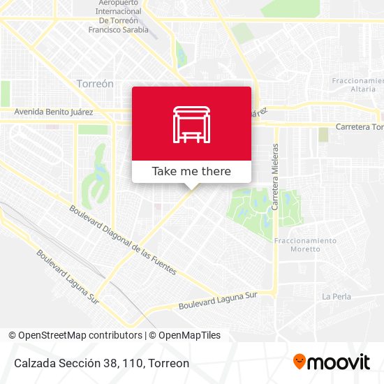 Mapa de Calzada Sección 38, 110