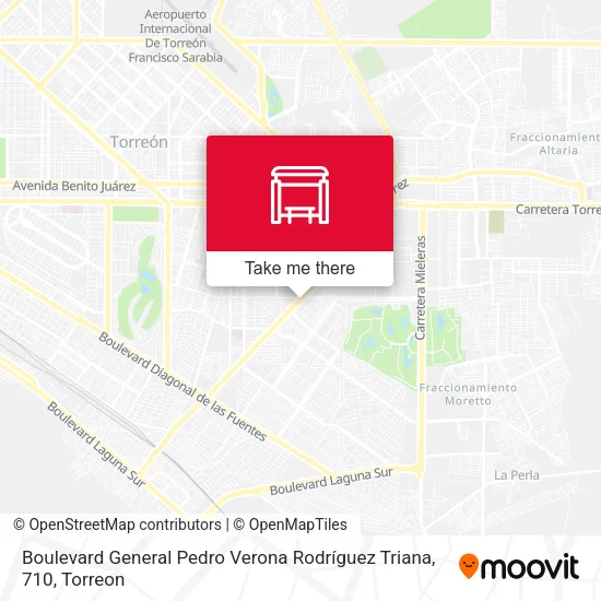 Mapa de Boulevard General Pedro Verona Rodríguez Triana, 710