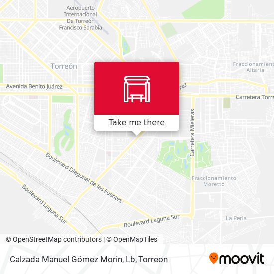 Calzada Manuel Gómez Morin, Lb map
