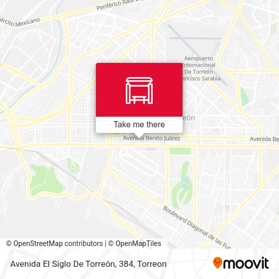 Mapa de Avenida El Siglo De Torreón, 384