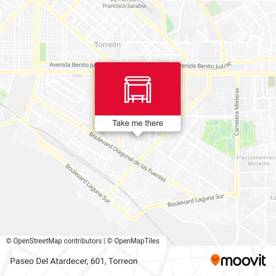 Paseo Del Atardecer, 601 map