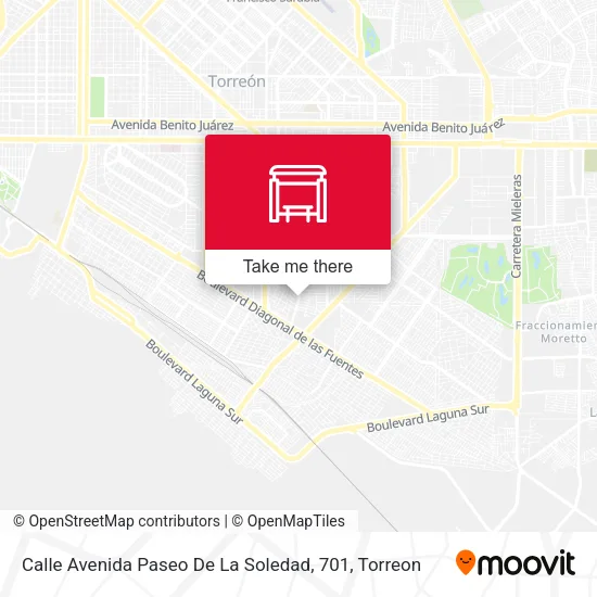Mapa de Calle Avenida Paseo De La Soledad, 701