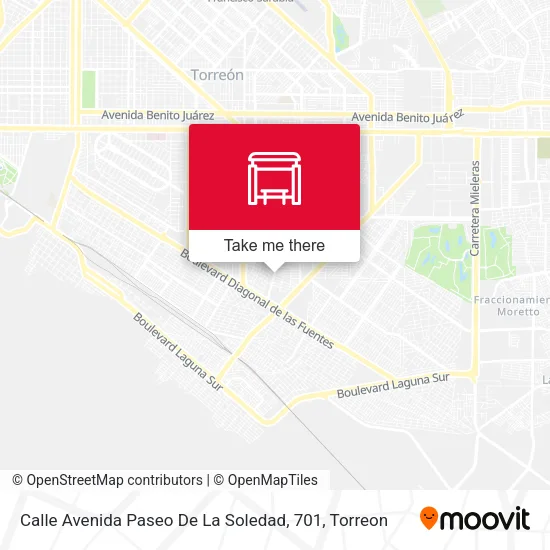 Mapa de Calle Avenida Paseo De La Soledad, 701