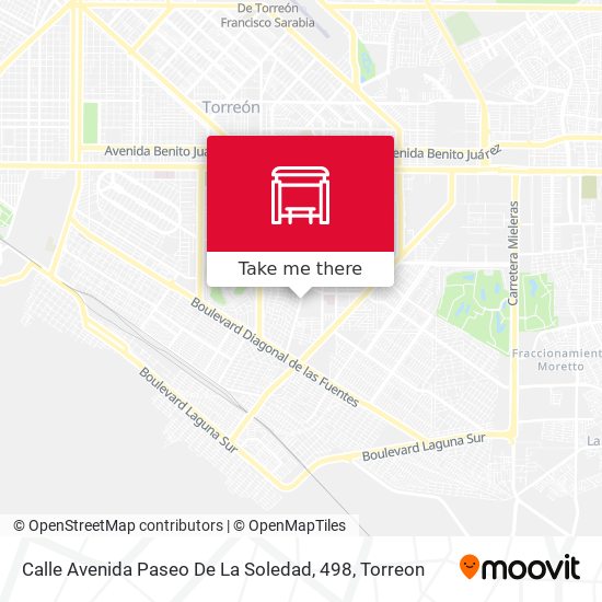Mapa de Calle Avenida Paseo De La Soledad, 498
