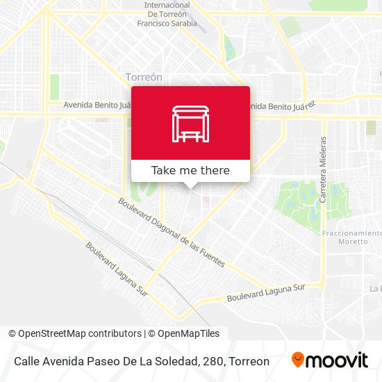 Calle Avenida Paseo De La Soledad, 280 map