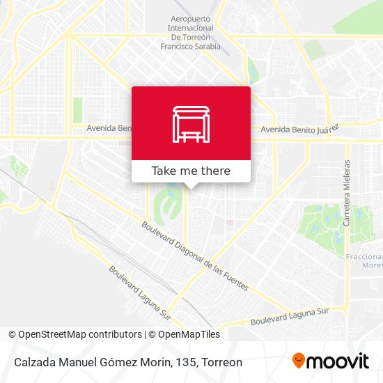 Calzada Manuel Gómez Morin, 135 map