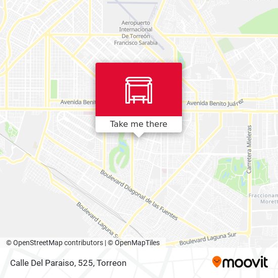 Mapa de Calle Del Paraiso, 525