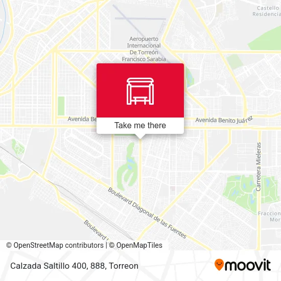 Mapa de Calzada Saltillo 400, 888