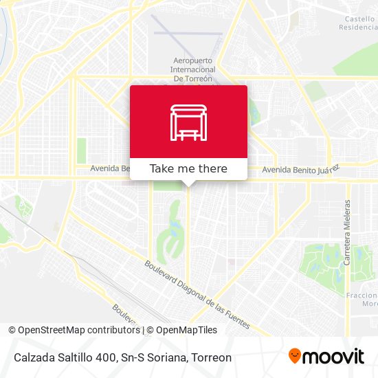 Calzada Saltillo 400, Sn-S Soriana map