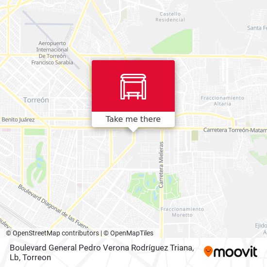 Boulevard General Pedro Verona Rodríguez Triana, Lb map