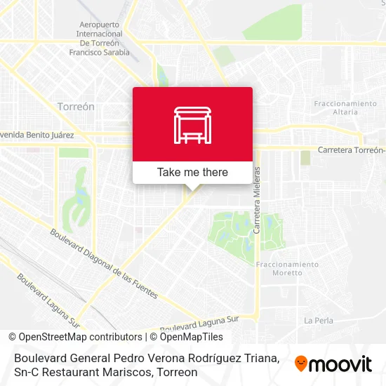 Boulevard General Pedro Verona Rodríguez Triana, Sn-C Restaurant Mariscos map