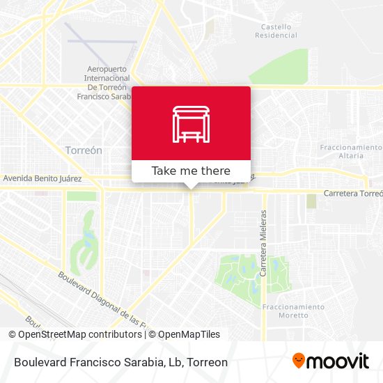 Boulevard Francisco Sarabia, Lb map