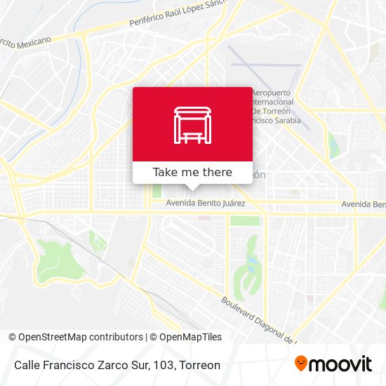 Calle Francisco Zarco Sur, 103 map