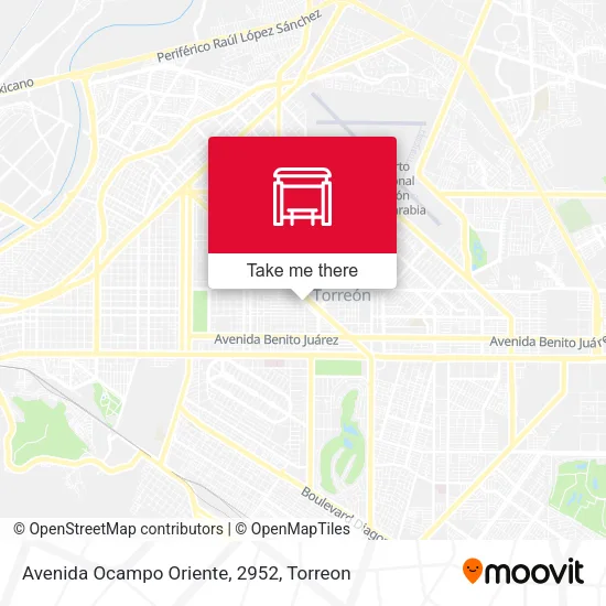Avenida Ocampo Oriente, 2952 map