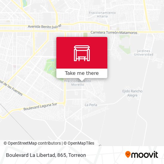 Mapa de Boulevard La Libertad, 865