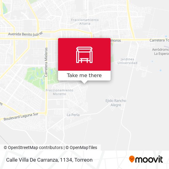 Calle Villa De Carranza, 1134 map