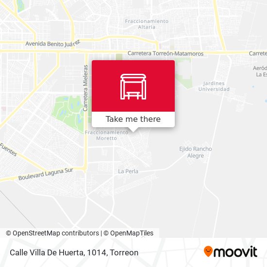 Mapa de Calle Villa De Huerta, 1014