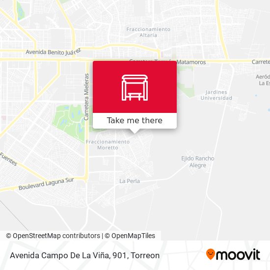 Mapa de Avenida Campo De La Viña, 901