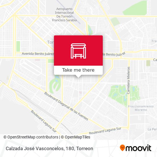 Mapa de Calzada José Vasconcelos, 180