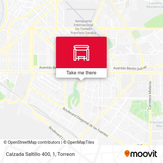 Mapa de Calzada Saltillo 400, 1