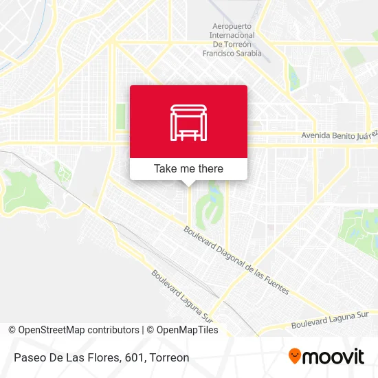Paseo De Las Flores, 601 map