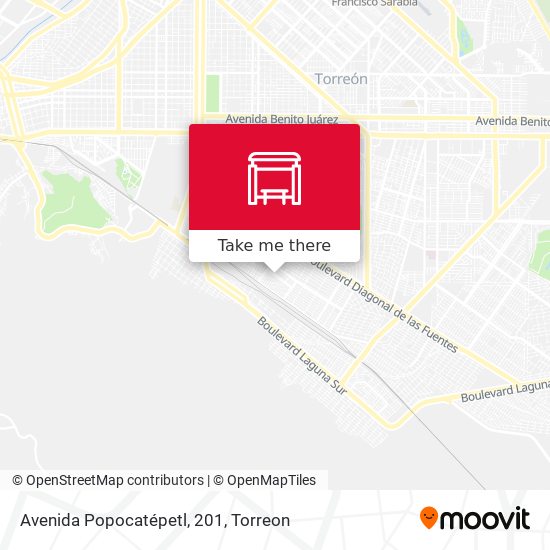 Mapa de Avenida Popocatépetl, 201