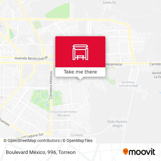 Mapa de Boulevard México, 996