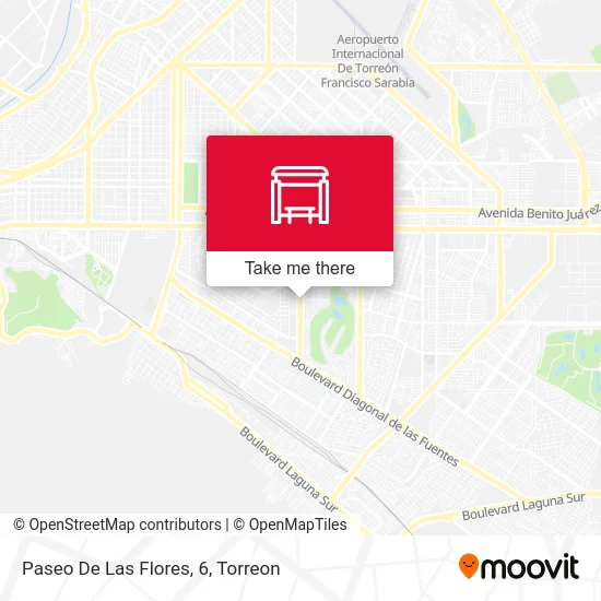 Paseo De Las Flores, 6 map