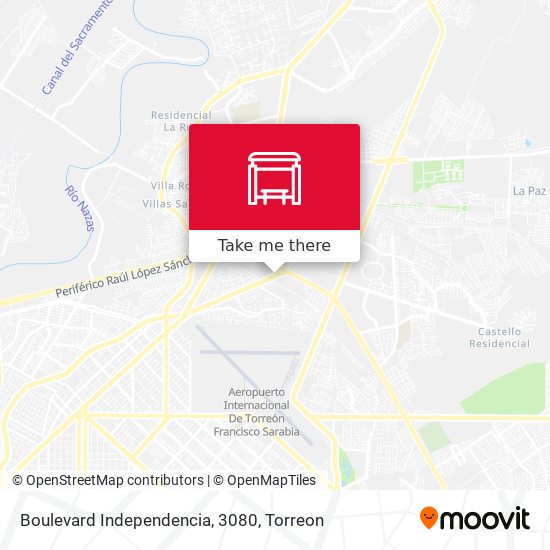 Mapa de Boulevard Independencia, 3080