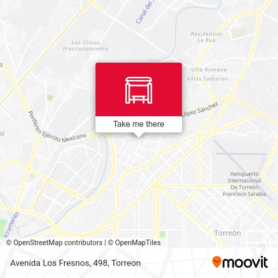 Avenida Los Fresnos, 498 map