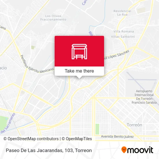 Mapa de Paseo De Las Jacarandas, 103