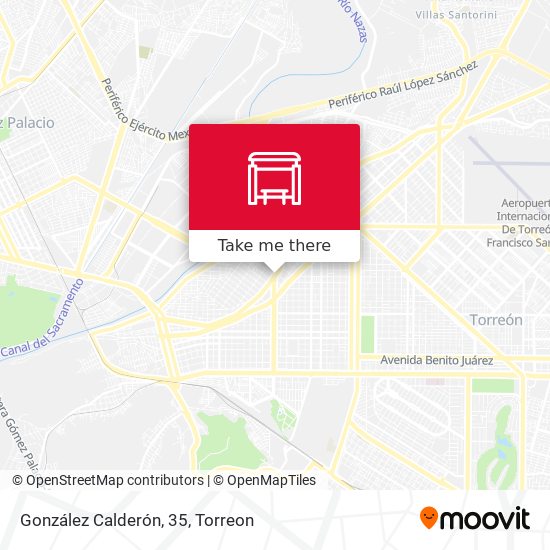González Calderón, 35 map