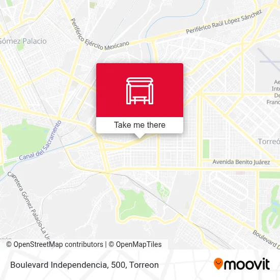 Boulevard Independencia, 500 map