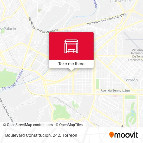 Mapa de Boulevard Constitución, 242